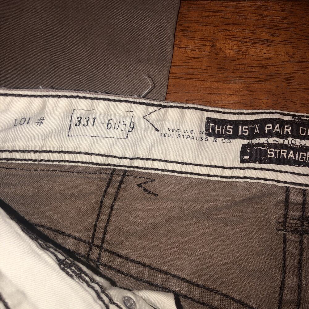 Levi's 701S Relaxed Straight Fit Jeans Tan Khaki W 34 X L 34 - Picture 13 of 15
